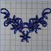 SAPPHIRE SEQUIN & BEADED APPLIQUE 